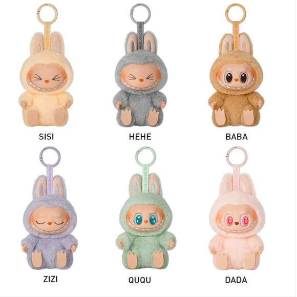 Purple Zizi Labubu Keychain - Picture 3 of 11